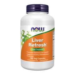 NOW Foods Liver Refresh bottle label with Milk Thistle extract