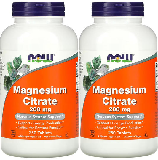 NOW Foods Magnesium Citrate bottle with tablets
