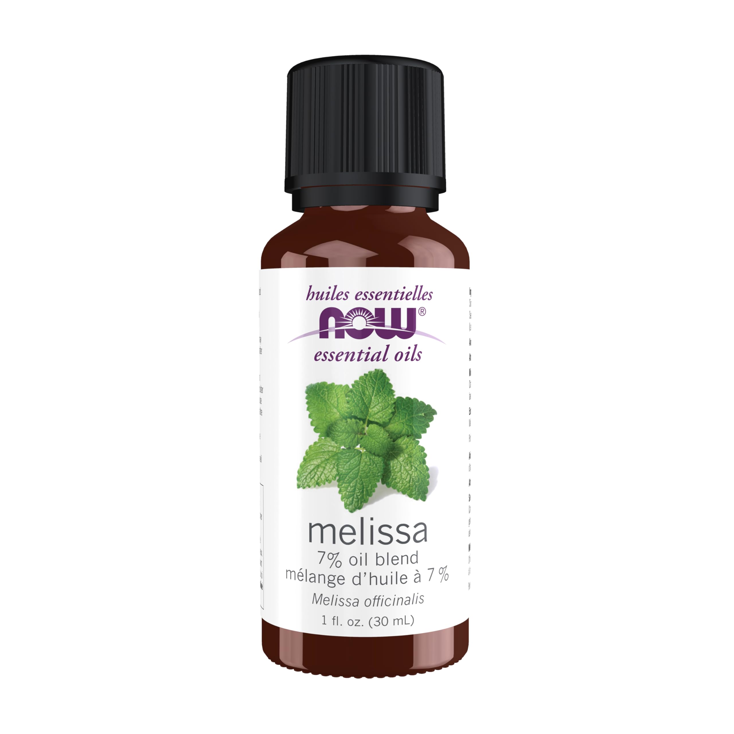 NOW Foods Melissa Oil bottle ready for diffusion and mood uplift