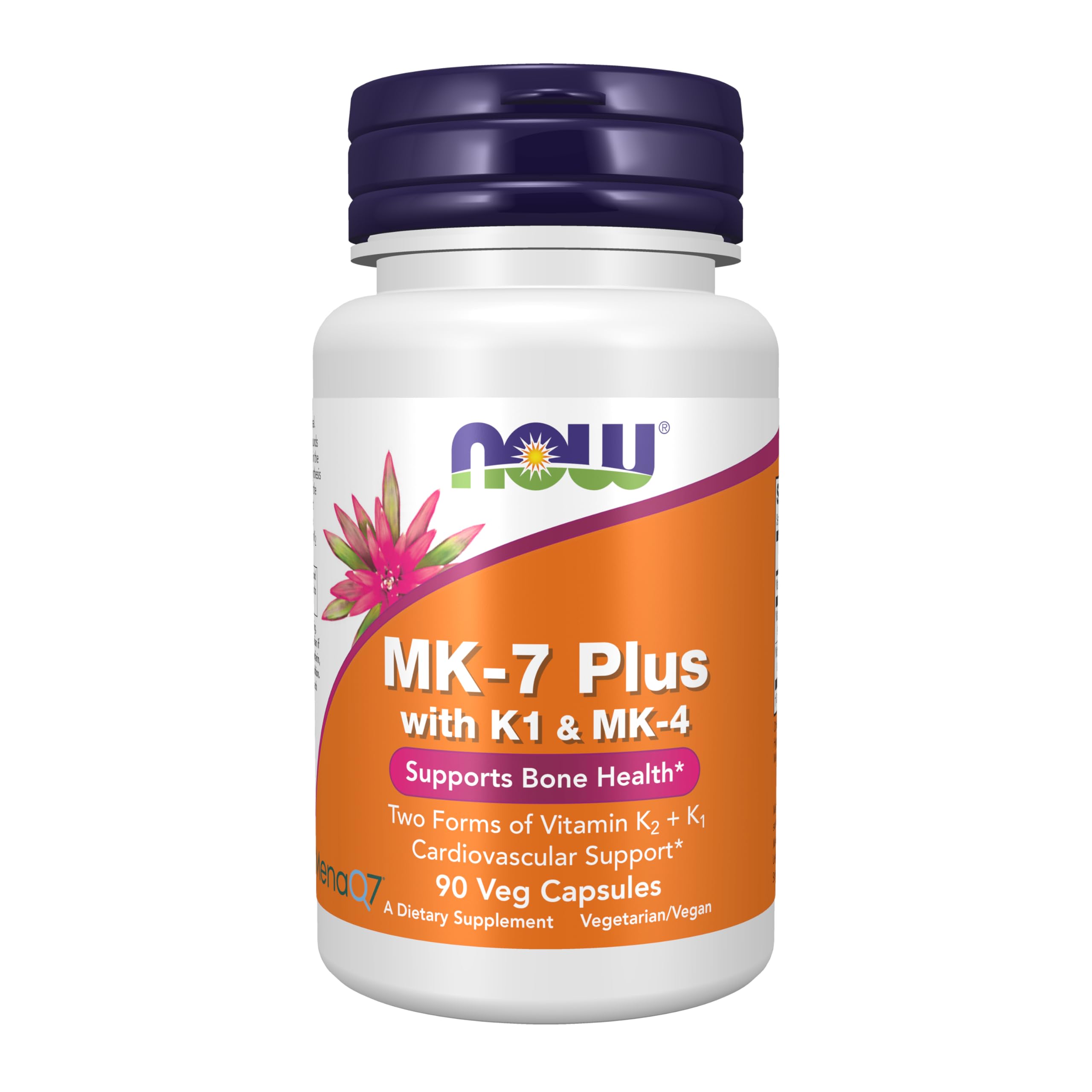 NOW Foods MK-7 Plus with K1 and MK-4 bottle and capsules