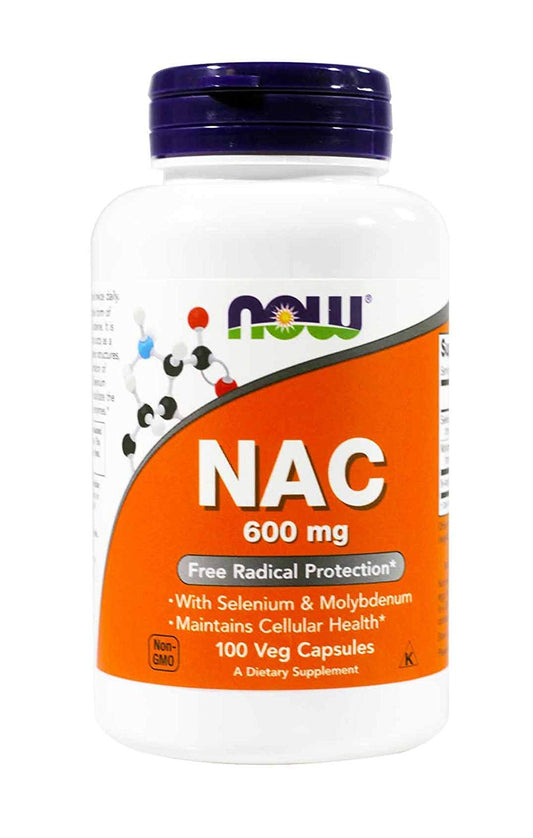 Now Foods NAC 600 mg 100 Vcaps 2 Pack bottle