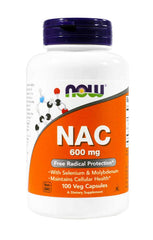 Now Foods NAC 600 mg 100 Vcaps 2 Pack bottle