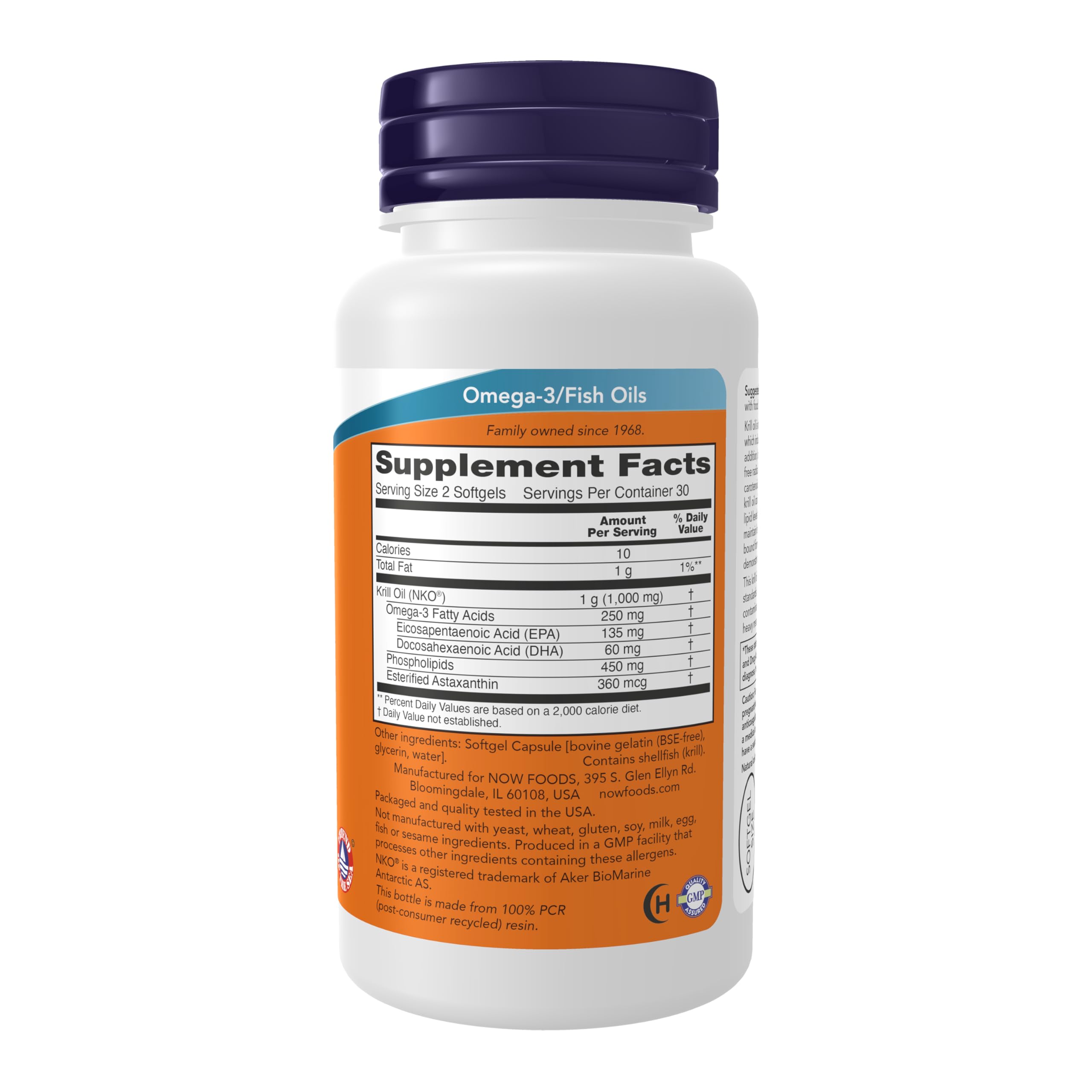 NOW Foods Neptune Krill Oil bottle label