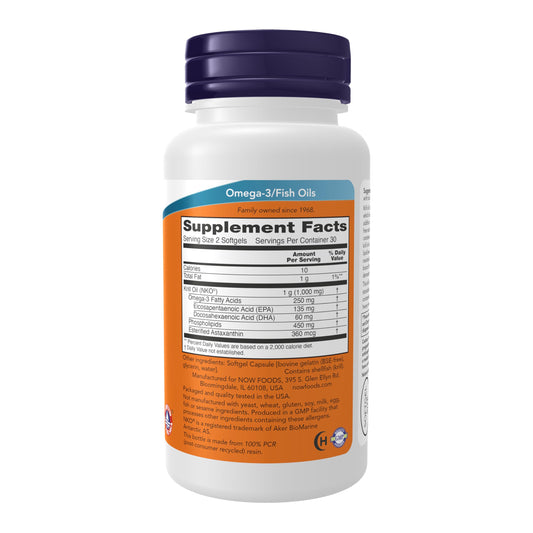 NOW Foods Neptune Krill Oil bottle label
