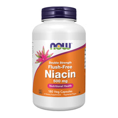 NOW Foods Niacin 500 mg Veg Capsules bottle and label
