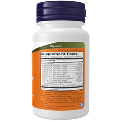 Close-up of NOW Foods Optimal Digestive System label and ingredients