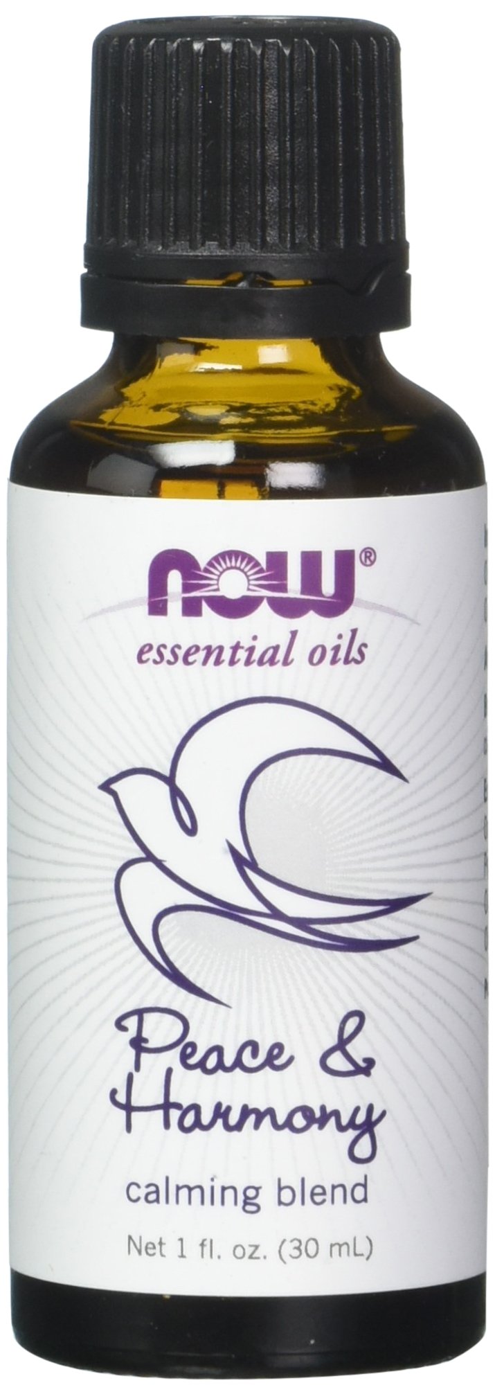 Now Foods Peace & Harmony Oil Blend 1 oz bottle, pack of 2, front view