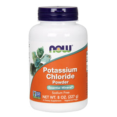 Two 8 oz bottles of Now Foods Potassium Chloride Powder (2-pack)