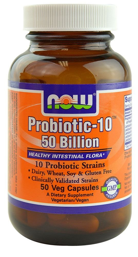 Now Foods Probiotic 10-50 Billion - 50 Veg Capsules bottle front view