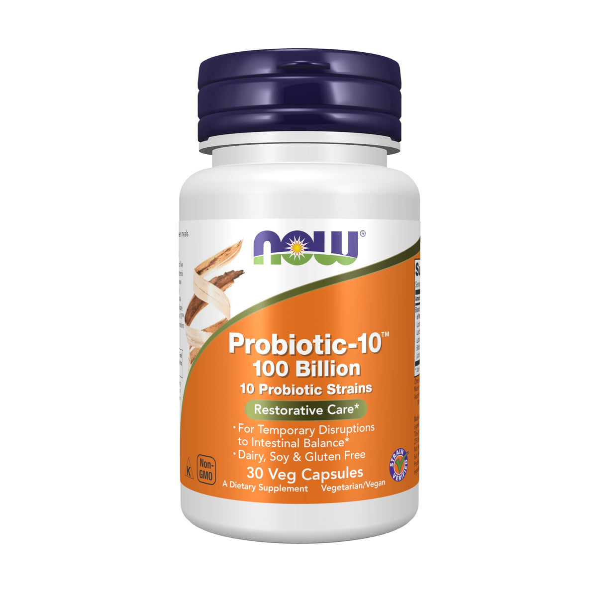 NOW Foods Probiotic-10 bottle front