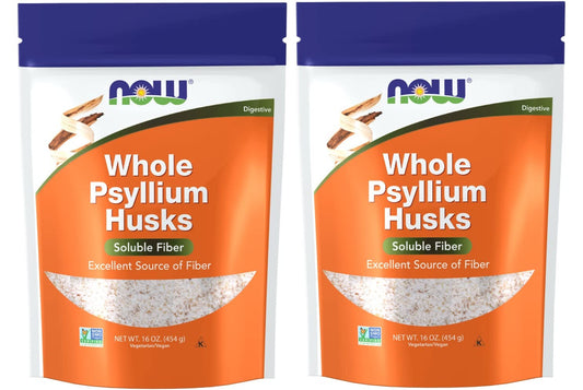 NOW Foods Psyllium Husks Whole front packaging