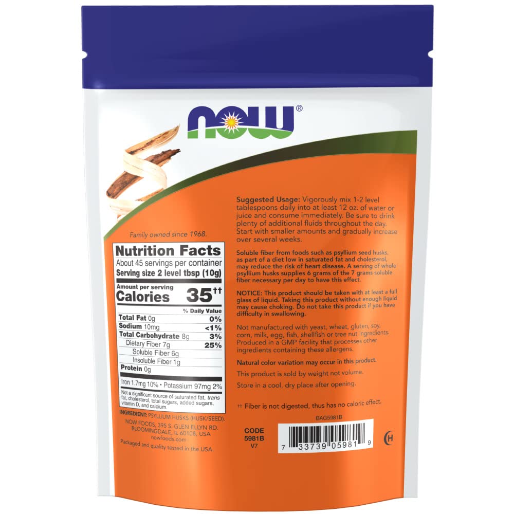 Serving suggestion for psyllium husks in water