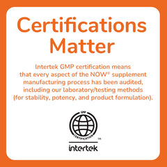 Product label with certifications and ingredients