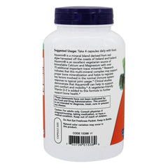 NOW Foods Red Mineral Algae Calcium bottle side view