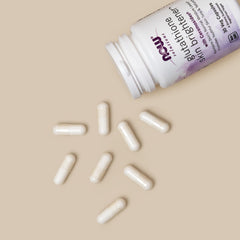 Daily dosage illustration showing one capsule per day