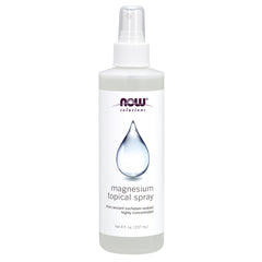 NOW Foods Solutions Magnesium Topical Spray bottle on white background