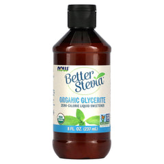 Now Foods Stevia Glycerite 8 oz bottle front view