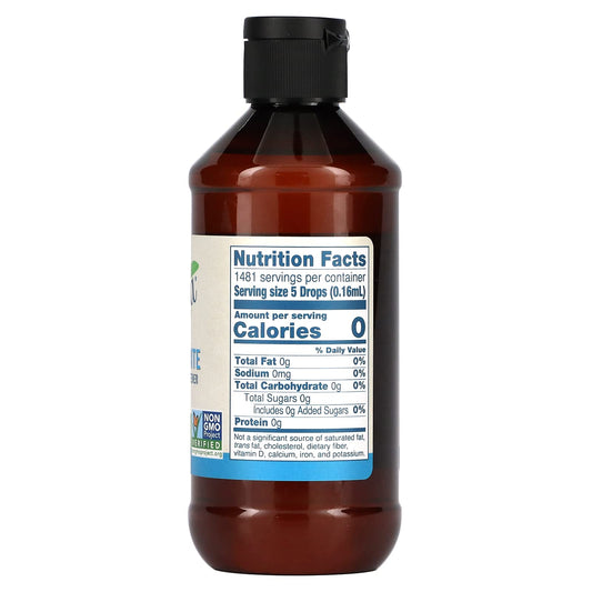 Now Foods Stevia Glycerite 8 oz bottle packaging label
