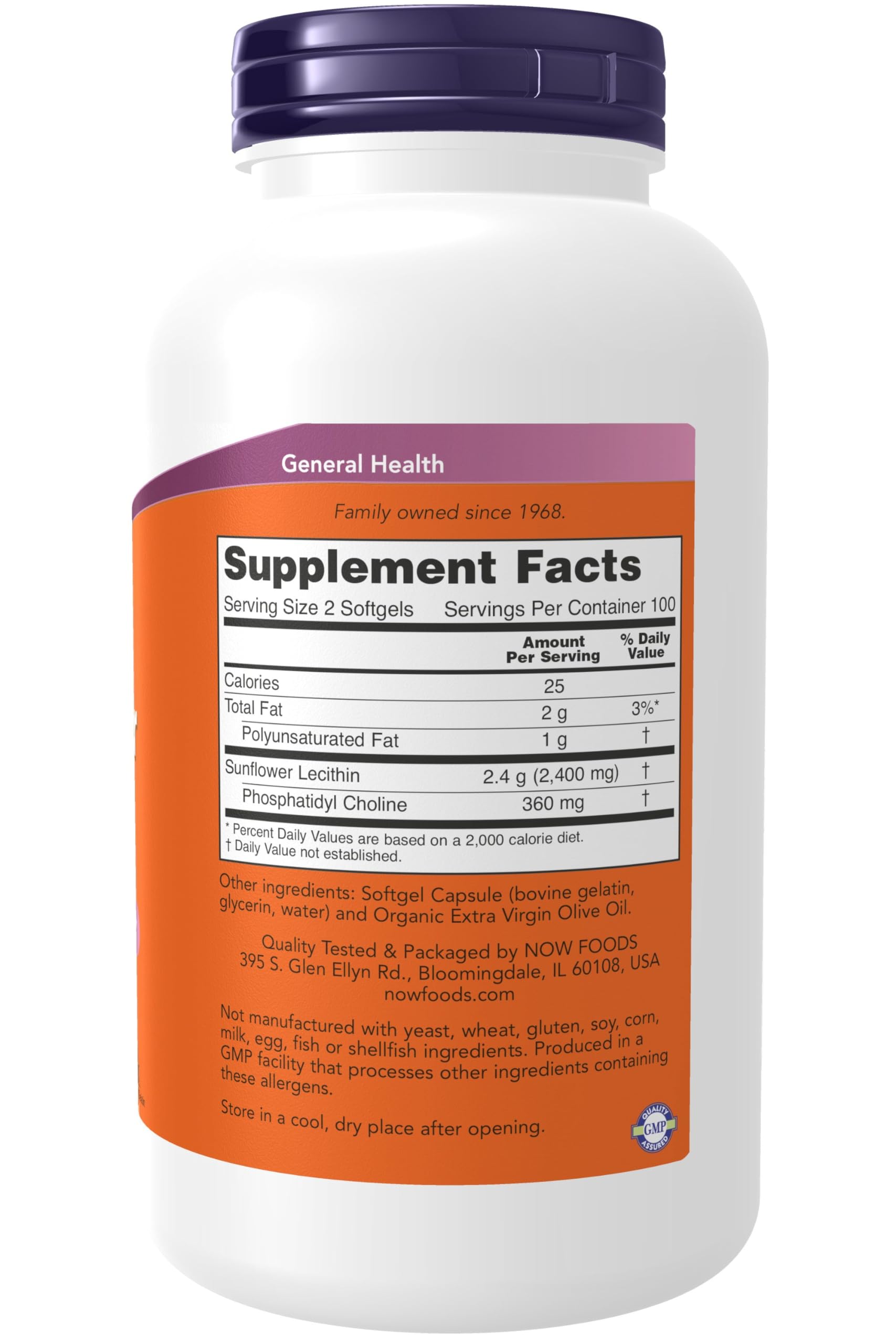 Graphic highlighting Phosphatidyl Choline and other lecithin components