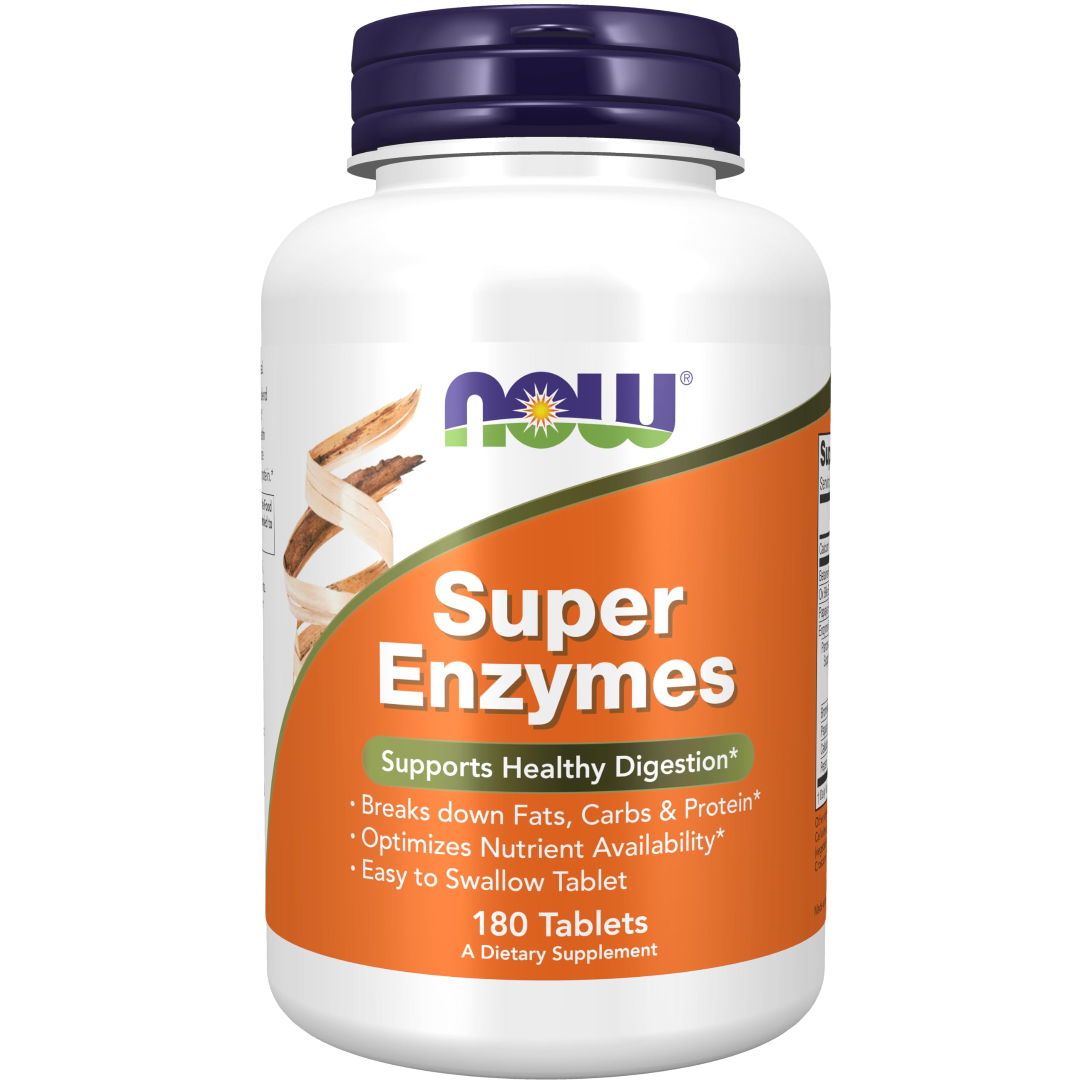 NOW Foods Super Enzymes 180 tablets bottle