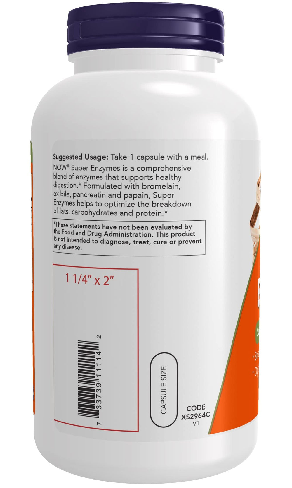 NOW Foods Super Enzymes capsules close-up