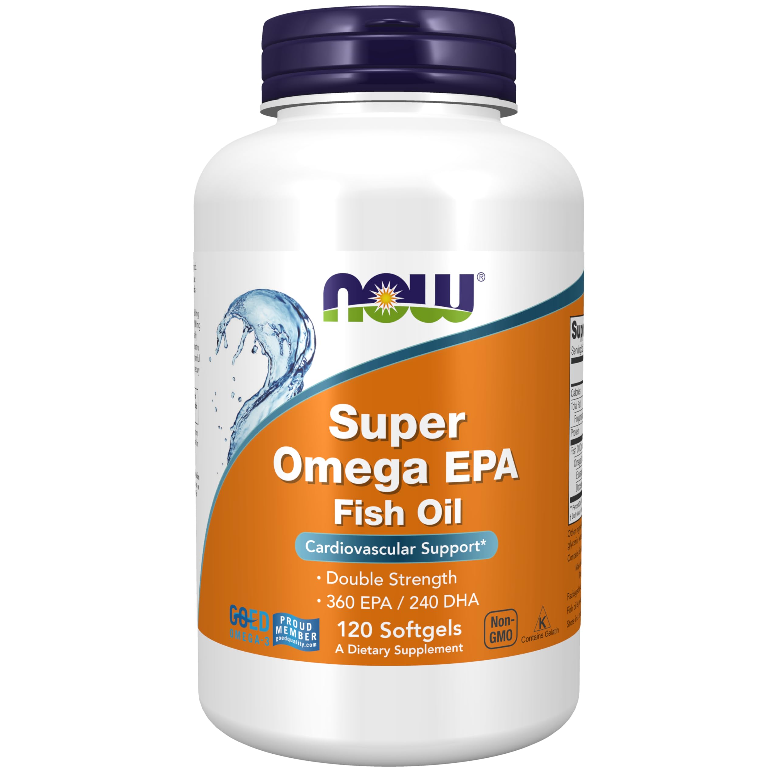 NOW Foods Super Omega EPA 360/240 DHA front view