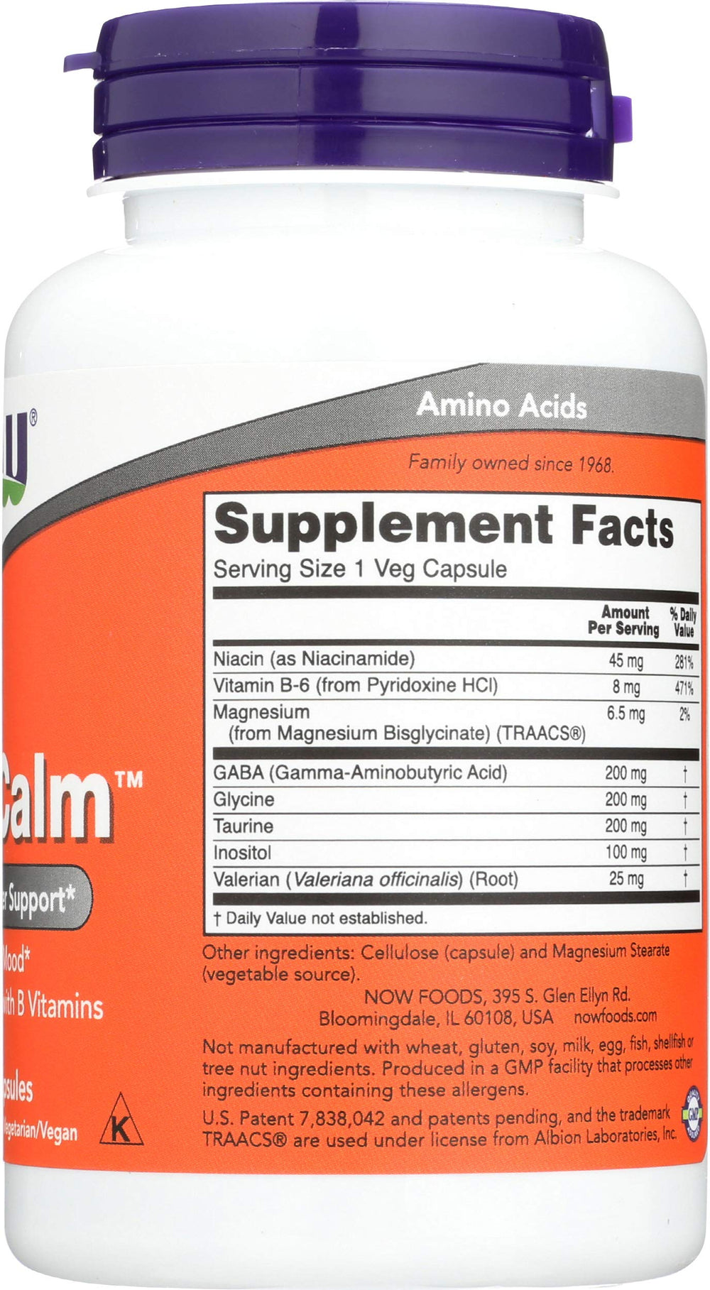 Graphic of GABA and supporting nutrients for True Calm
