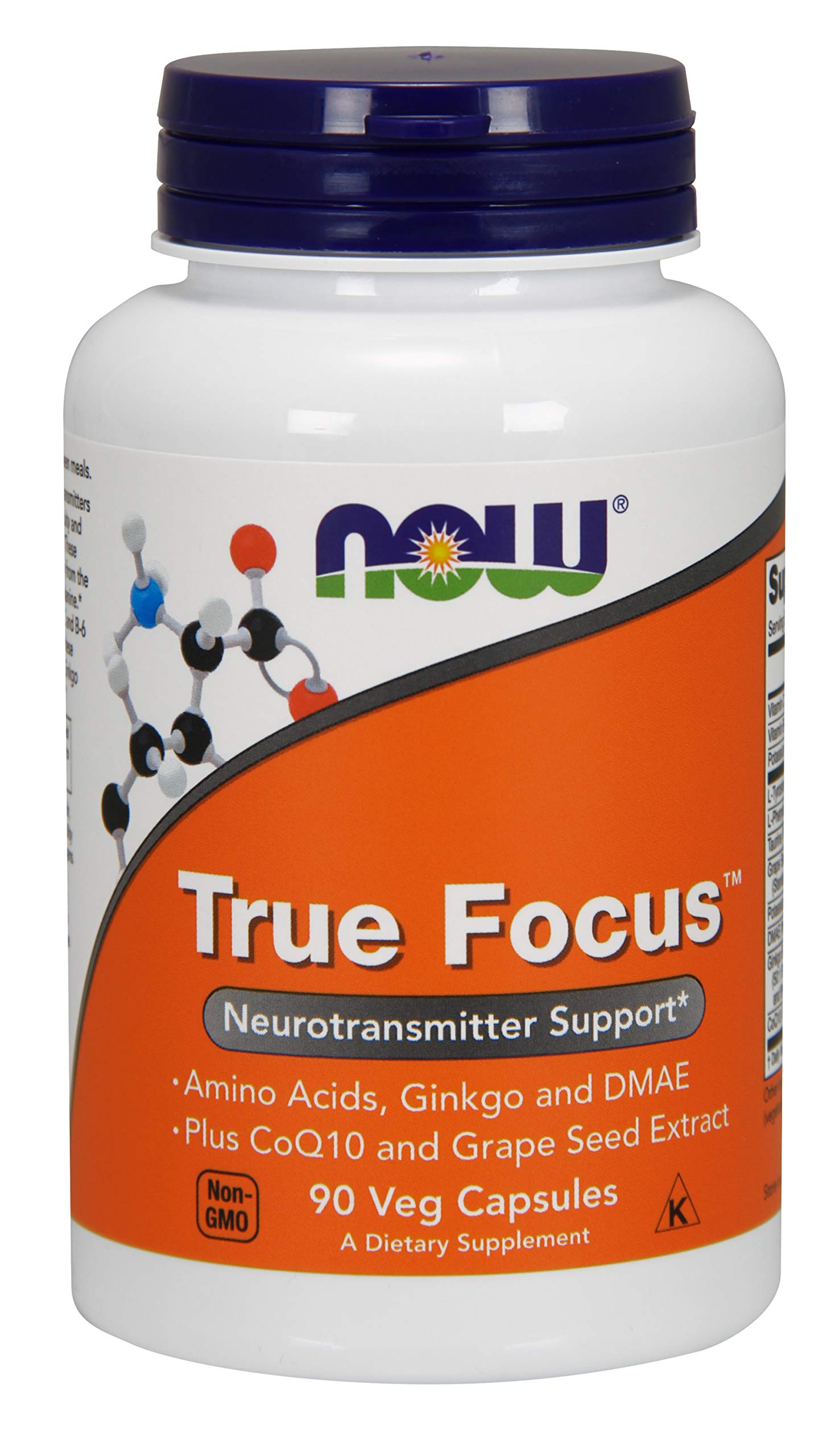 Now Foods True Focus 90 VCaps bottle - front view