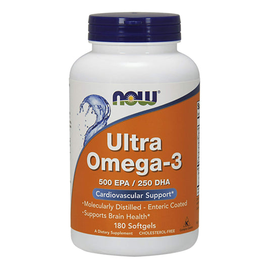 Now Foods Ultra Omega-3 Fish Oil bottle front