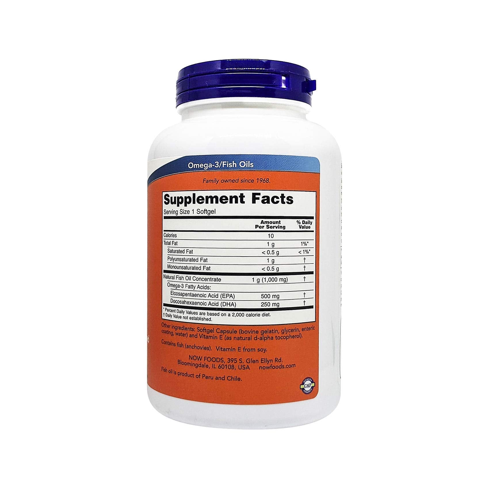 Close-up of omega-3 capsules