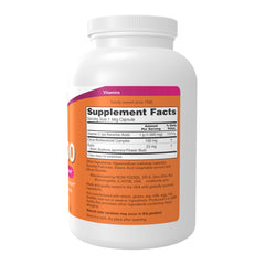 Supplement facts and label for NOW Foods Vitamin C-1000 with Bioflavonoids