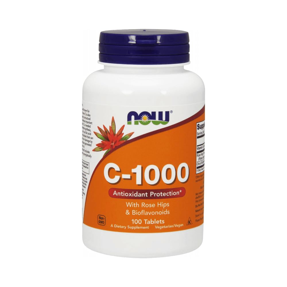 NOW Foods Vitamin C-1000 Veg Capsules bottle front view