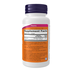 Close-up of NOW Foods Vitamin D-3 1,000 IU softgels