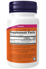 Close-up of vitamin D3 2000 IU softgels