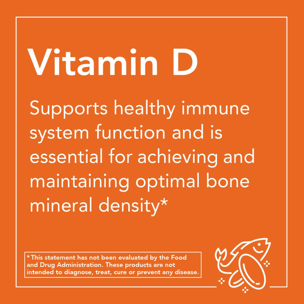 Front packaging of Now Foods Vitamin D3 Pack of 2