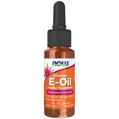 NOW Foods Vitamin E Oil Liquid D-alpha Tocopherol 1 oz bottle