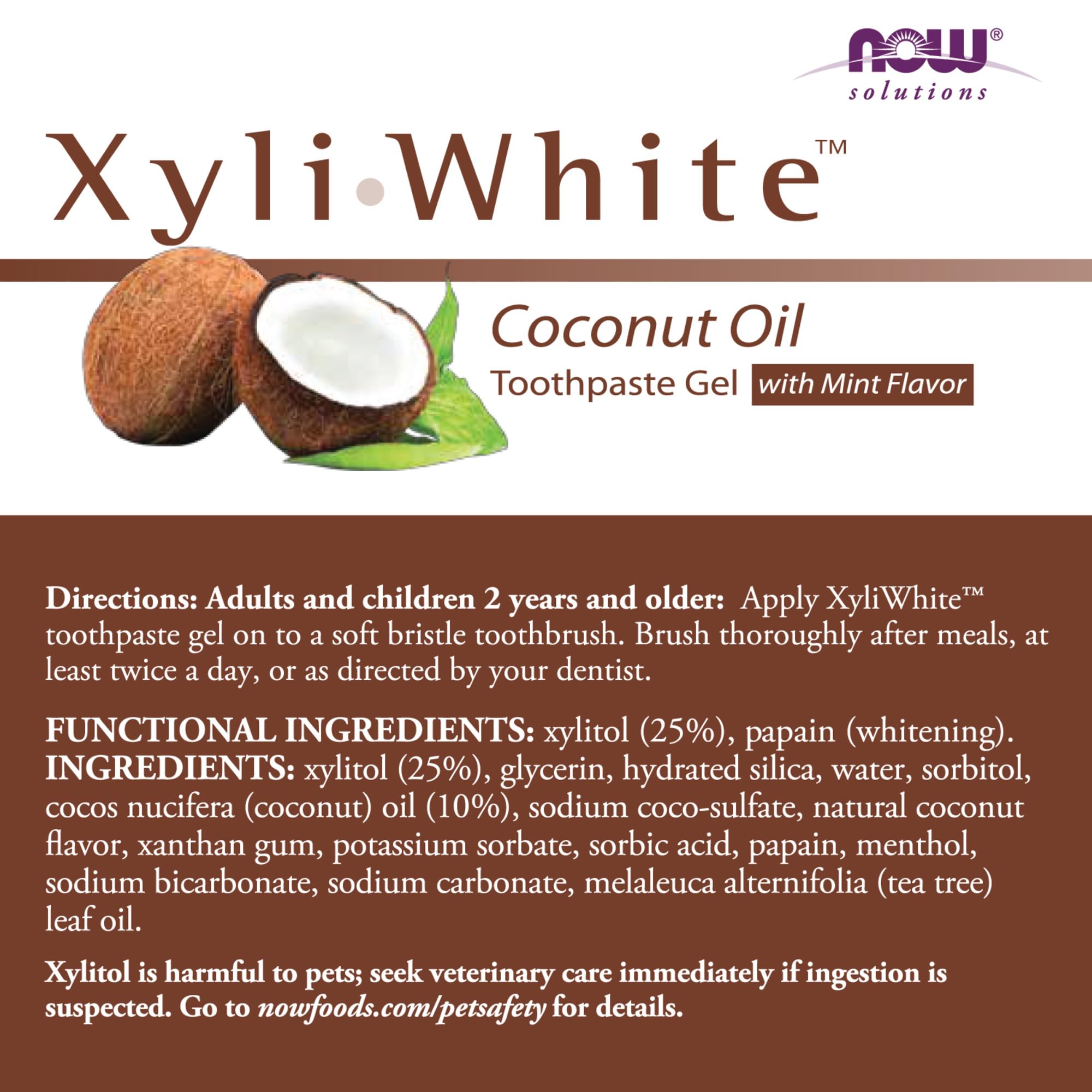 XyliWhite toothpaste gel tube display, 6.4-ounce