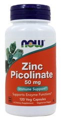 Side view of NOW Foods Zinc Picolinate bottle