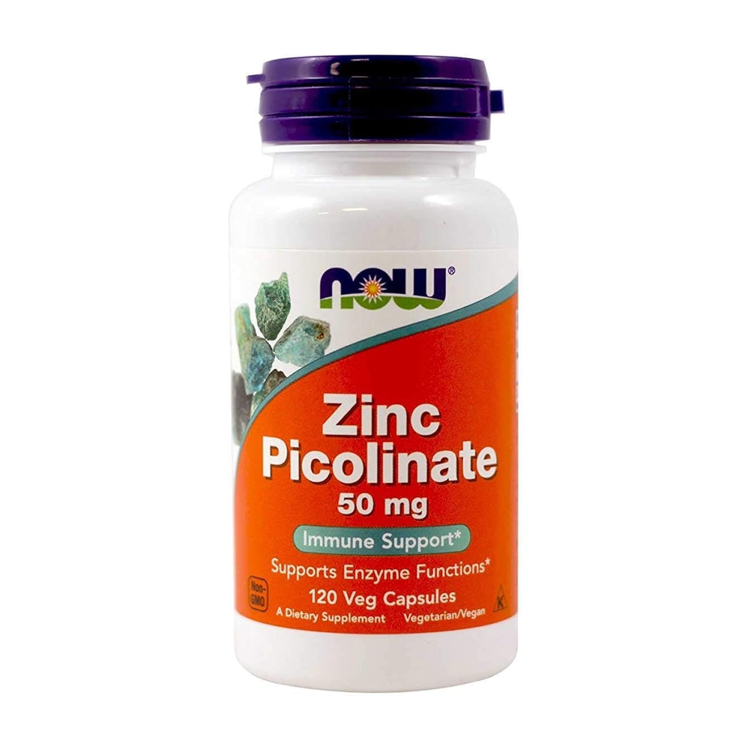 NOW Foods Zinc Picolinate 50 mg bottle – main product image