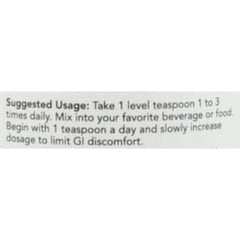 NOW Inulin Prebiotic Fos bottle with clear label view
