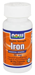 NOW Iron 36 mg Double Strength bottle label