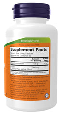 Glycyrrhiza glabra licorice root ingredient label on NOW bottle