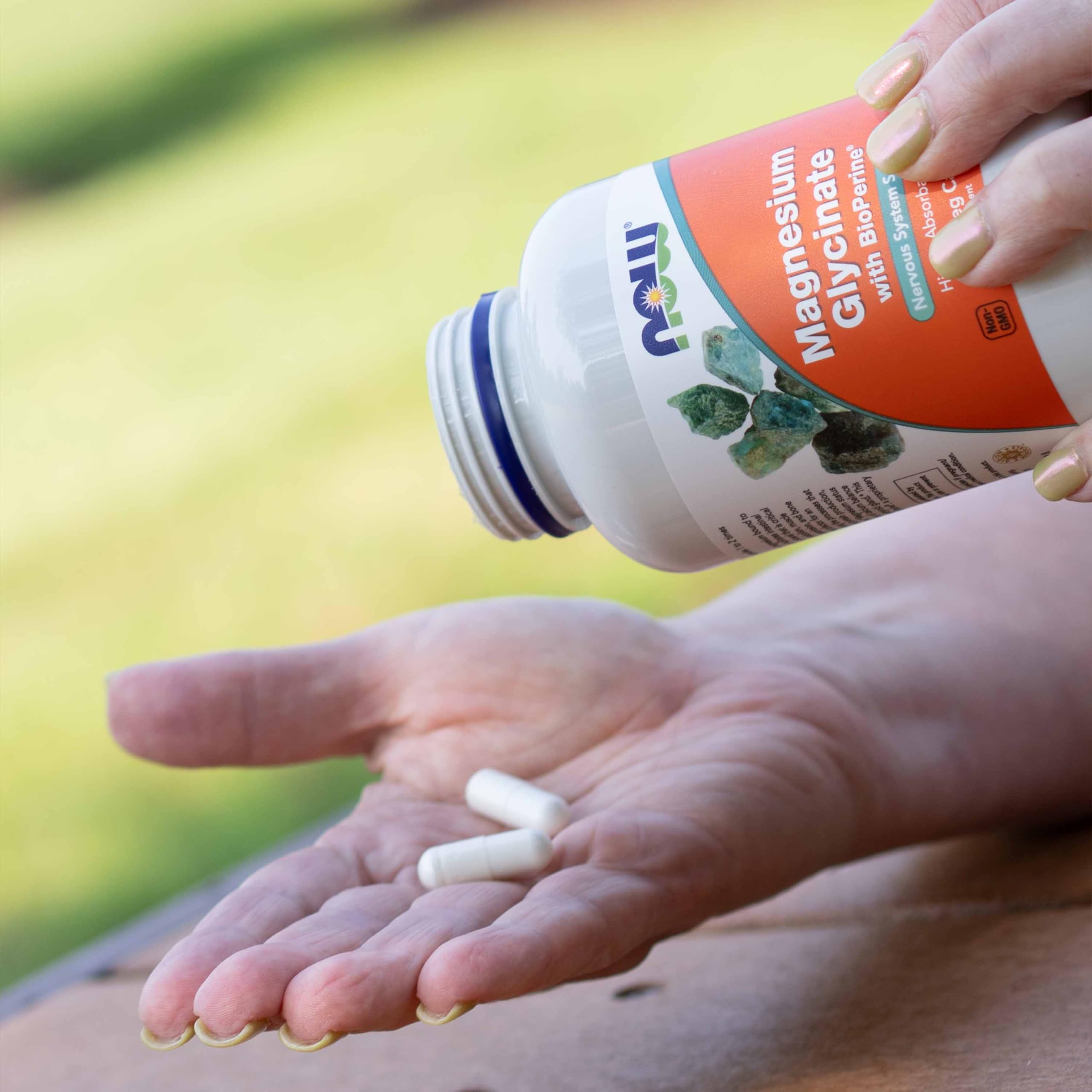 Label showing BioPerine ingredient on NOW bottle