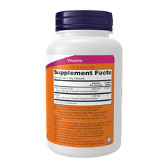 NOW Foods Niacin 500 mg Flush-Free Veggie Capsule bottle on shelf