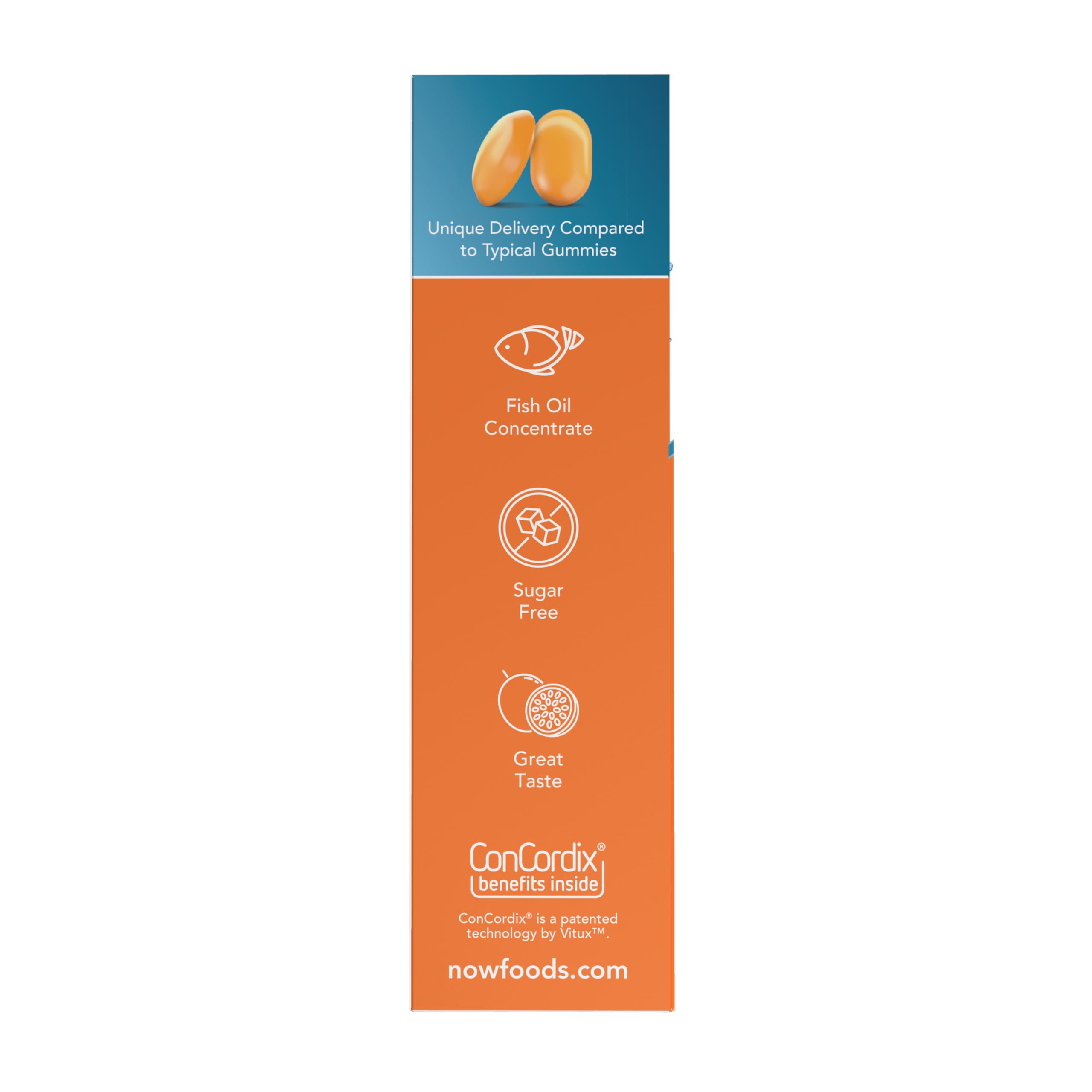 Sugar-free NOW Omega-3 gummy chew ingredients