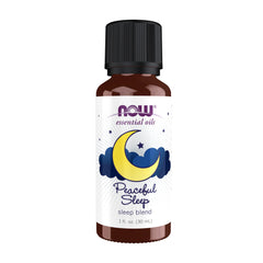 NOW Peaceful Sleep essential oil blend bottle 1 oz