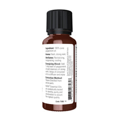 NOW Peppermint Oil 1oz bottle with label
