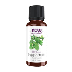 NOW Peppermint Oil 1oz bottle front view