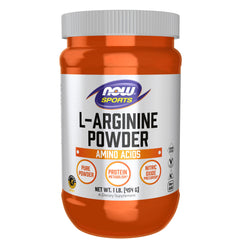 NOW Sports L-Arginine Powder 1 lb bottle hero image