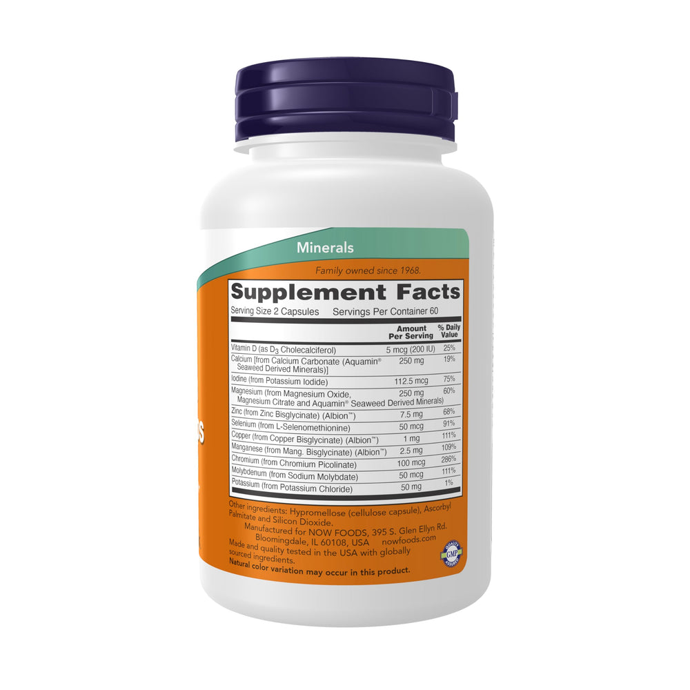 Calcium for bone health in NOW Full Spectrum Mineral Caps